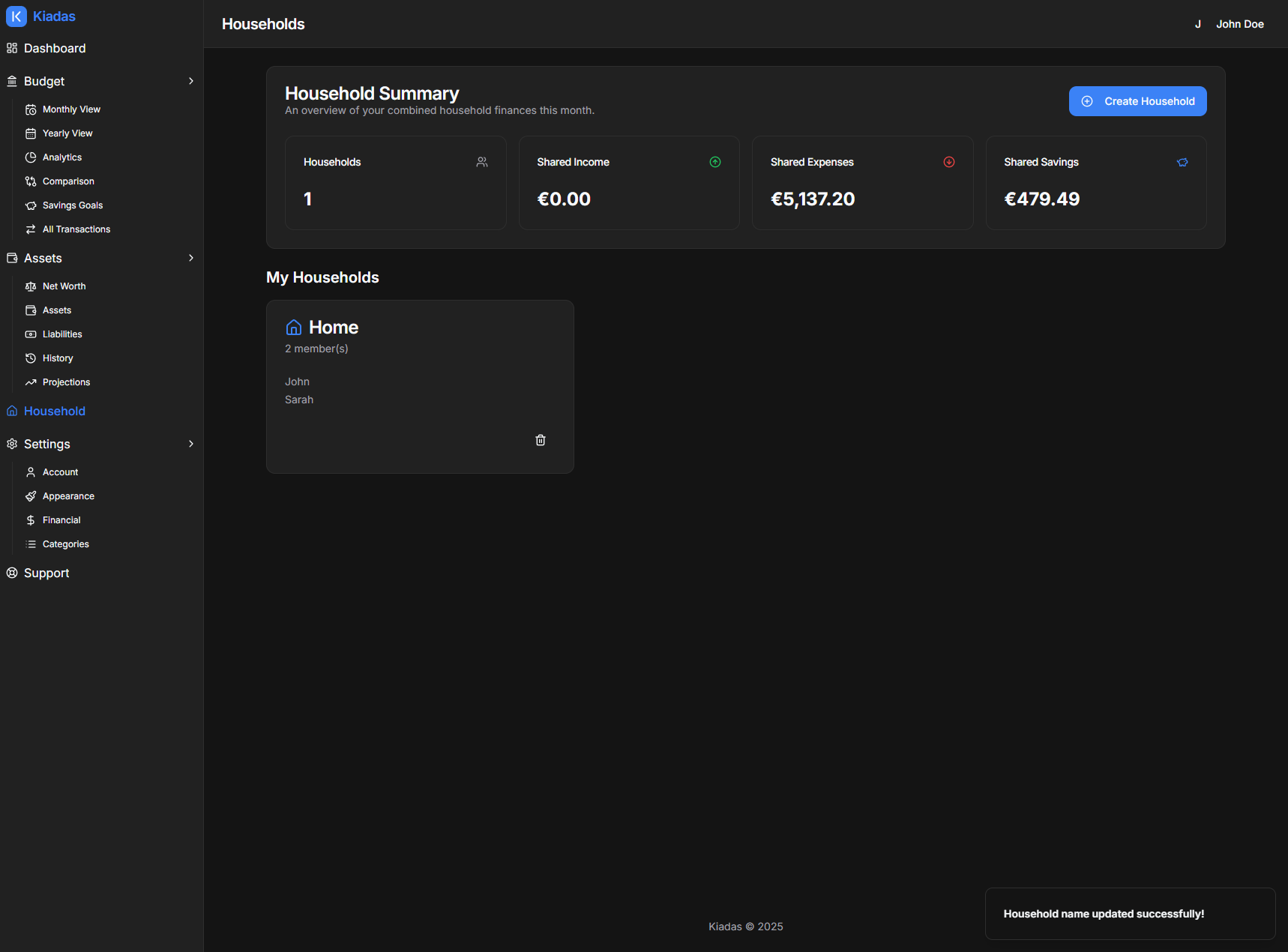 Shared Finances, Simplified