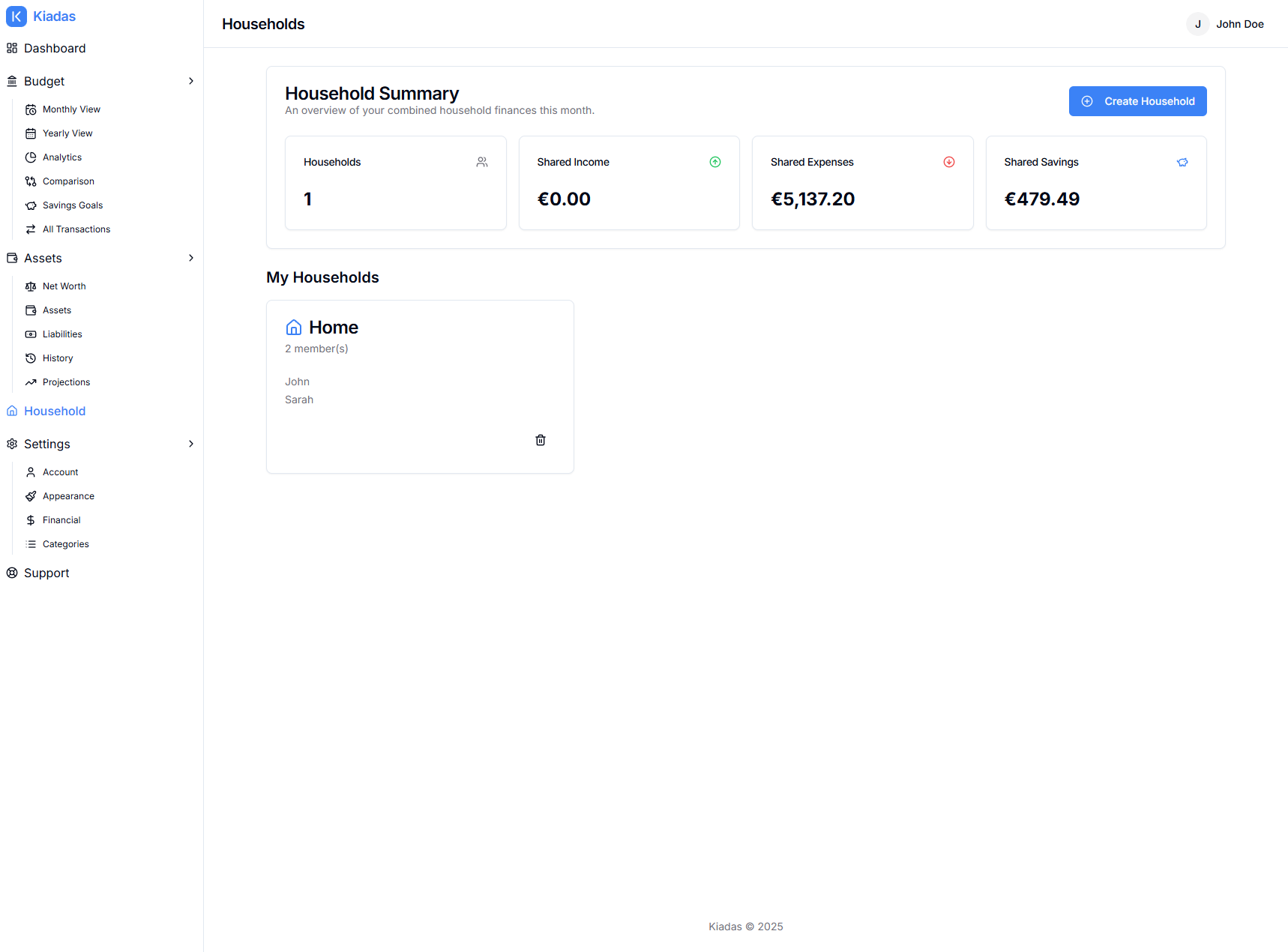 Shared Finances, Simplified